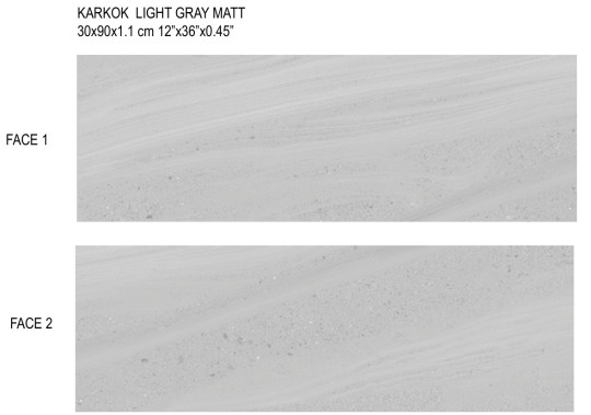 كاركوك طوسی روشن مات KARKOK  LIGHT GRAY MATT