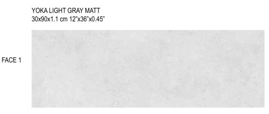 یوکا طوسی روشن مات YOKA LIGHT GRAY MATT