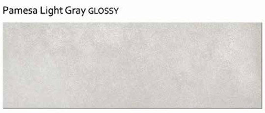 پامسا طوسی روشن براق  PAMESA LIGHT GRAY GLOSSY