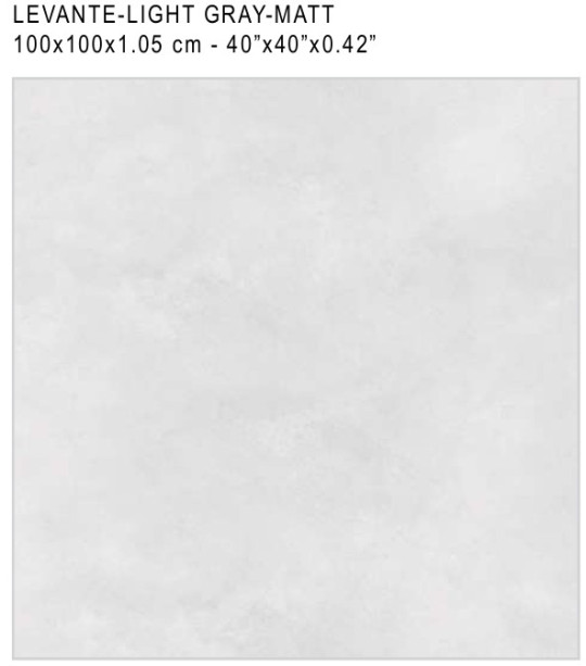 لیوانته طوسی روشن مات  LEVANTE-LIGHT GRAY-MATT