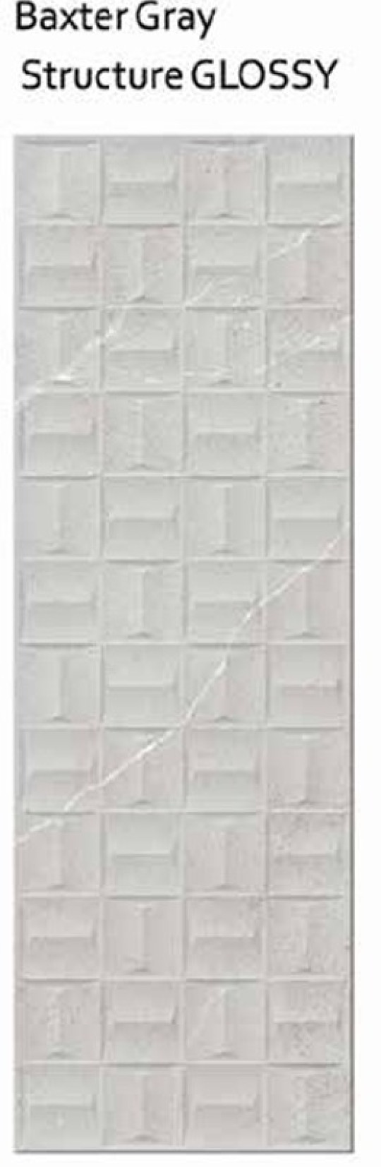 بکستر طوسی استراکچر براق Baxter Gray Structure GLOSSY